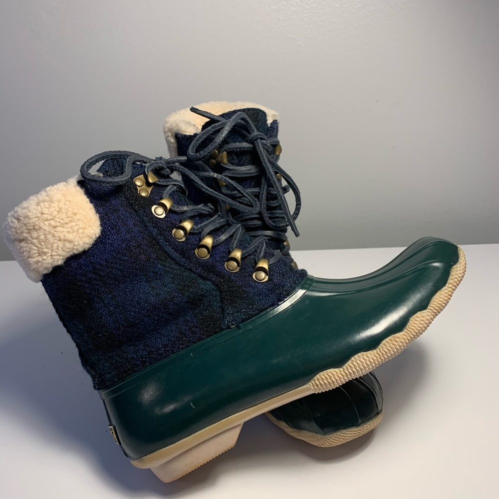 Sperry Blackwatch Flannel Duck Boot For J. Crew - image 1